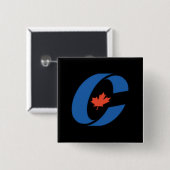 保守党のロゴの代わり 缶バッジ (正面&裏面)