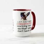 保守党、共和党おもしろい党選挙2024 マグカップ (正面右)