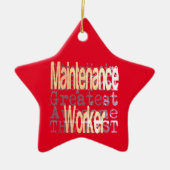 保守労働者の並外 セラミックオーナメント (正面)