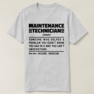 保守技術者名詞手元専門医 Tシャツ