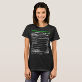 保守整備士車の機械材料栄養素 Tシャツ (正面フル)