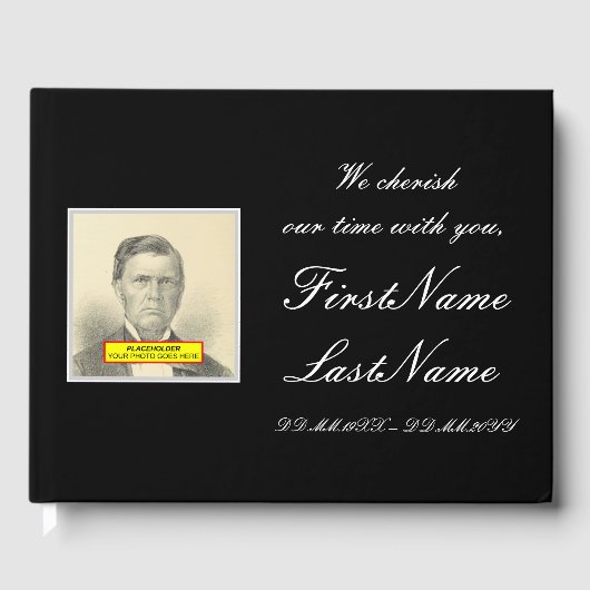 保守派とカスタマイズ悔やみや弔慰ゲストブック ゲストブック (正面)