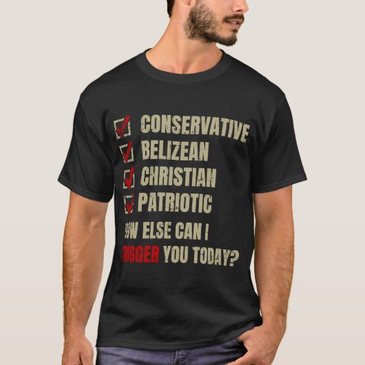保守派のキリスト教愛国者 Tシャツ (正面)