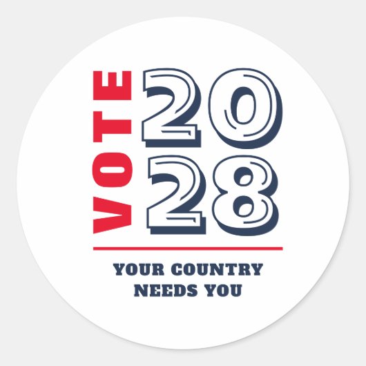 保守派の共和党の民主選挙投票者 ラウンドシール (正面)