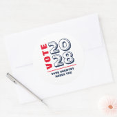 保守派の共和党の民主選挙投票者 ラウンドシール (封筒)