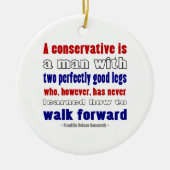 保守派を暗く定義 セラミックオーナメント (正面)