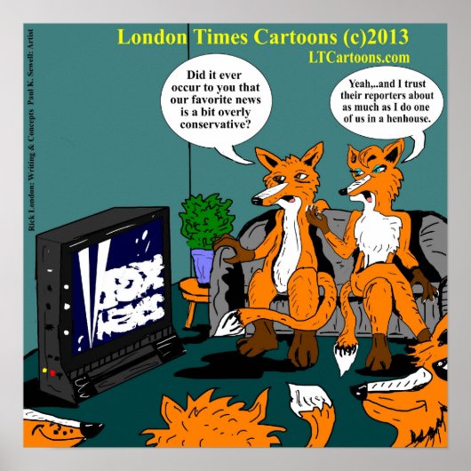 保守派ニュースおもしろいポスター ポスター (正面)