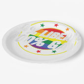 保守派自由主義の向け100ゲイLGBTデザイン ペーパープレート (アングル)