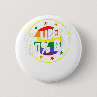 保守派自由主義の向け100ゲイLGBTデザイン 缶バッジ