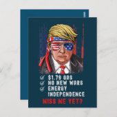 保守的おもしろいなアンチ恋しく思バイデン氏私 ポストカード (正面/裏面)