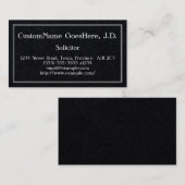 保守的および低鍵弁護士の名刺 名刺 (正面/裏面)