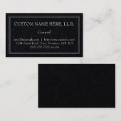 保守的でミニマリズム的なカウンセルビジネスカード 名刺 (正面/裏面)