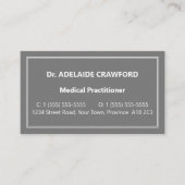 保守的で中立な名刺 名刺 (正面)