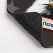 保守的で愛国心が強い自由のワシの旗のラテン マウスパッド (コーナー)