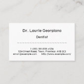 保守的で謙虚な名刺 名刺 (正面)