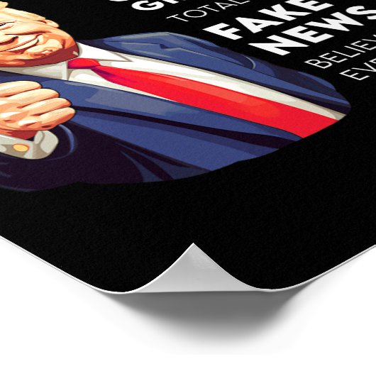 保守的なおもしろいグランパのためのドナルド・トランプ引用文 ポスター (角)