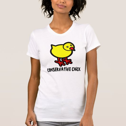 保守的なひよこ、女性Tシャツ Tシャツ (正面)