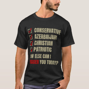 保守的なアゼルバイジャン系キリスト教愛国者 Tシャツ