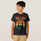 保守的なキリスト教の独裁者が神アリに従う Tシャツ (正面フル)