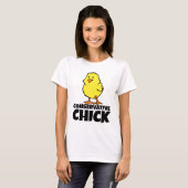 保守的なシックなレディースTシャツ Tシャツ (正面フル)