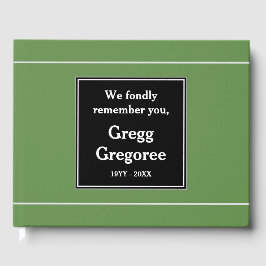 保守的なシンプル葬儀ゲストブック ゲストブック