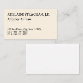 保守的なダッパープロフェッショナル名刺 名刺 (正面/裏面)