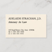 保守的なダッパープロフェッショナル名刺 名刺 (正面)