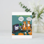 保守的なニュースおもしろい漫画 ポストカード (スタンド正面)