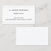 保守的なプレーンおよび企業のビジネスカード 名刺 (正面/裏面)