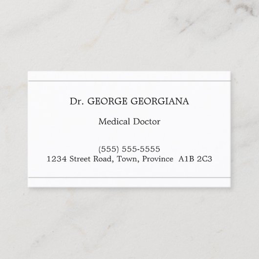 保守的なプレーンおよび企業のビジネスカード 名刺 (正面)