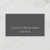 保守的なプロフェッショナルプロファイルカード 名刺 (正面)