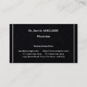 保守的な医療プロフェッショナル名刺 名刺 (正面)