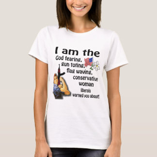 保守的な女性 Tシャツ