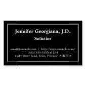 保守的な懇願者の磁気名刺 マグネット名刺 (正面)