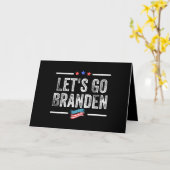 保守的な旗おもしろいアンチバイデン氏tシェル カード (黄色い花)