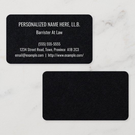保守的な法務ビジネスカード 名刺 (正面/裏面)