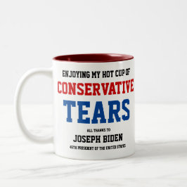 保守的な涙マグカップ ツートーンマグカップ