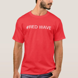 保守的な赤波 Tシャツ