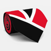 保守的な赤 黒 白 ネクタイ (ロール)