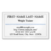 保守的な重量のトレーナーの磁気名刺 マグネット名刺 (正面)