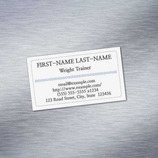 保守的な重量のトレーナーの磁気名刺 マグネット名刺 (インサイチュ)