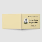 保守的エレガント葬式ゲストブック ゲストブック (全面)