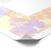 保守的カラフル文字ケトゥバ ポスター (角)