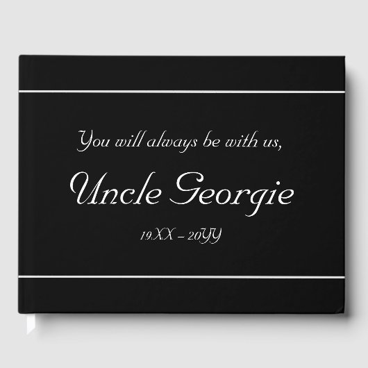 保守的ミニマルメモリアルゲストブック ゲストブック (正面)