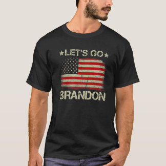 保守的自由主義のアンチ米国国旗レッツG Tシャツ