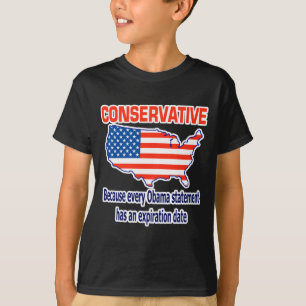 保守的-反オバマ Tシャツ