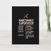 保守監督おもしろい者ギフトプレゼントアイディア カード (正面)