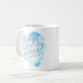 保守誇りを持った的な女性マグ コーヒーマグカップ (正面左)