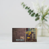 保守、建築、Handyman名刺 名刺 (スタンド正面)