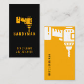 保守、建築、Handyman Business Card 名刺 (正面/裏面)